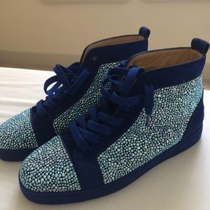 Christian Louboutin Blue Louis Trainers